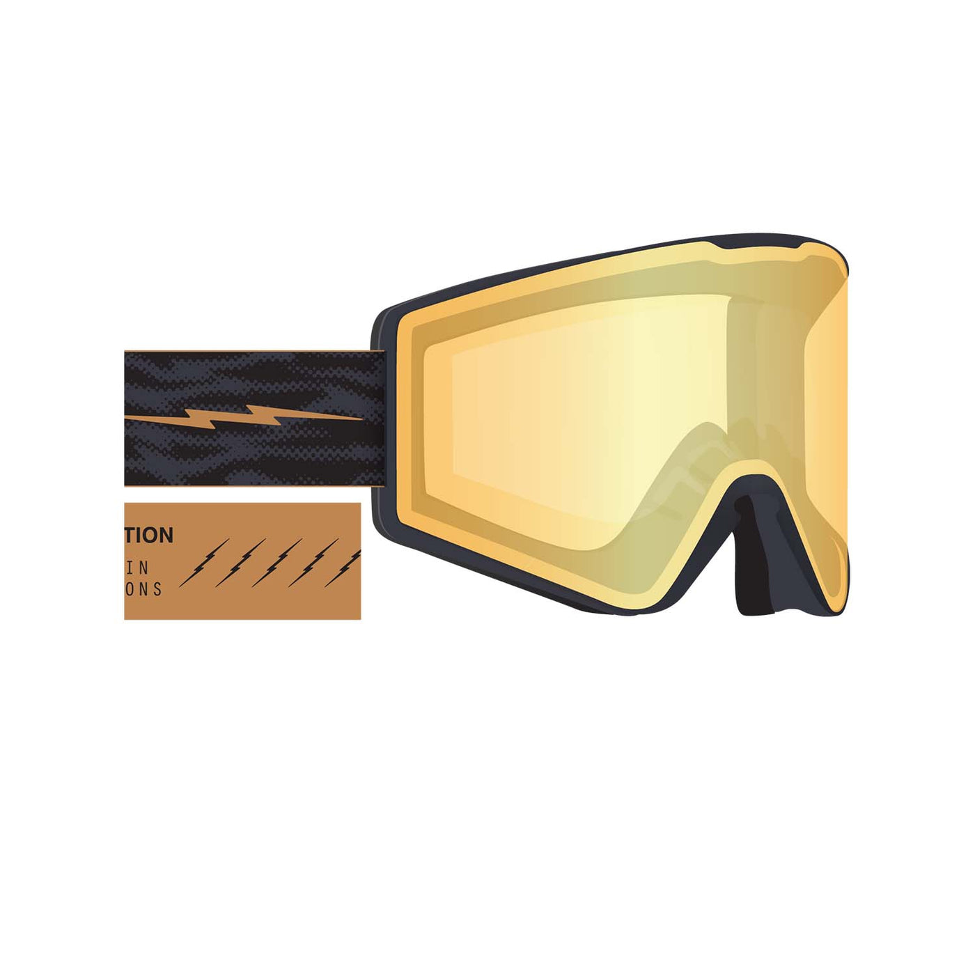 Electric Kleveland II Goggle 2025 FOG BLACK GOLD/AUBURN GOLD