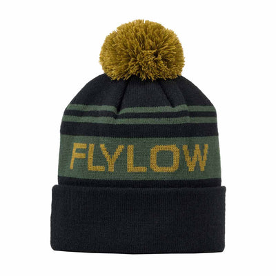 Flylow OG Pom Beanie 2025 BLACK/EVERGREEN