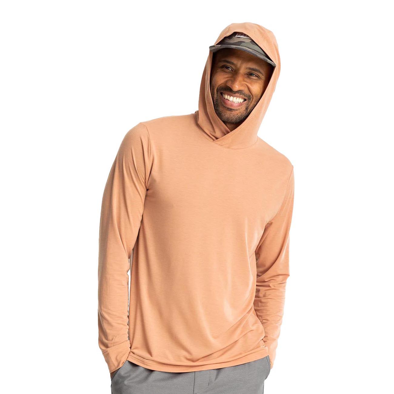 Free Fly Men's Elevate Lightweight Hoodie 2024 CANYON CLAY
