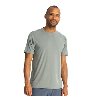 Free Fly Men's Elevate Lightweight Tee 2024 AGAVE GREEN
