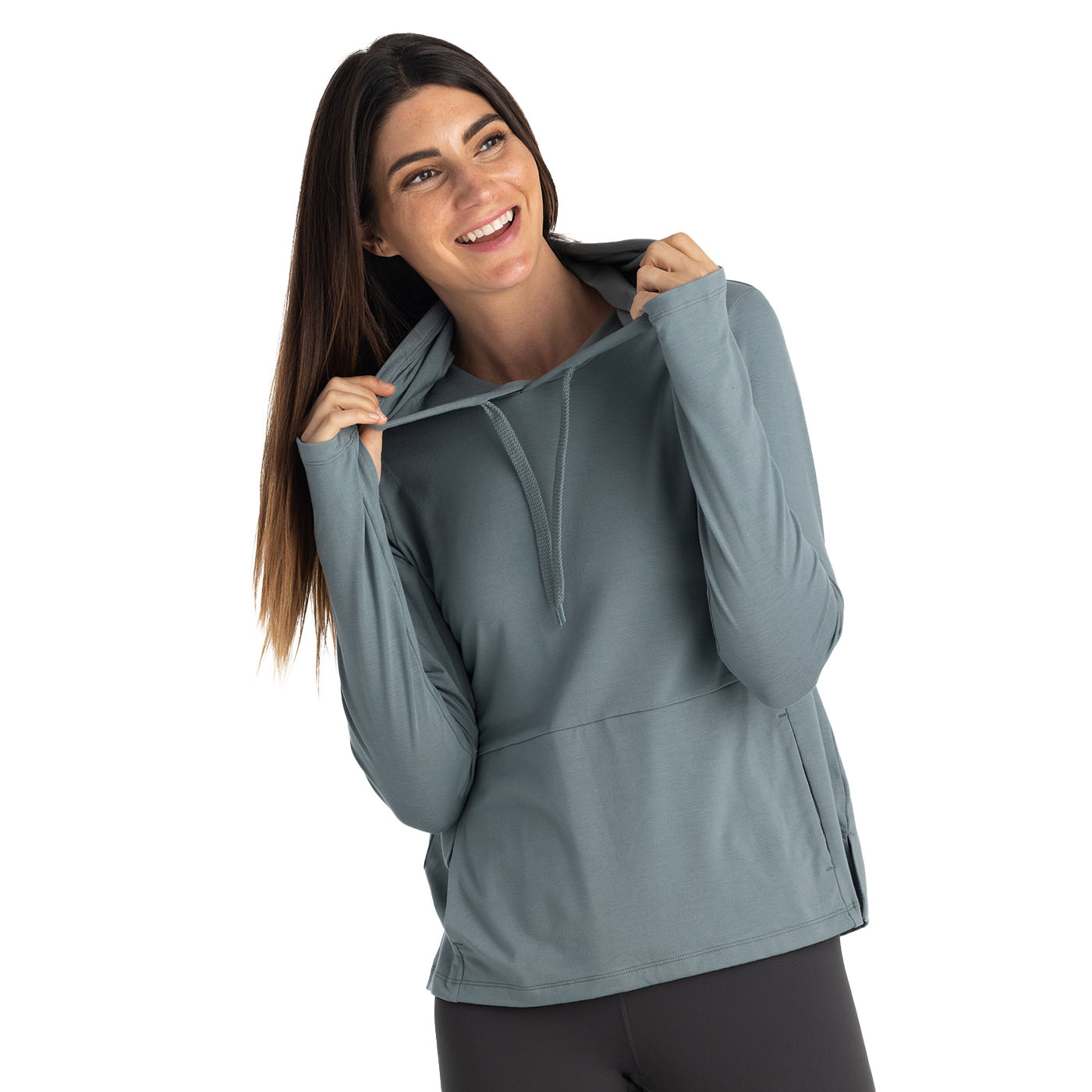 Free Fly Women's Bamboo Flex Hoody 2024 STORMY SEA