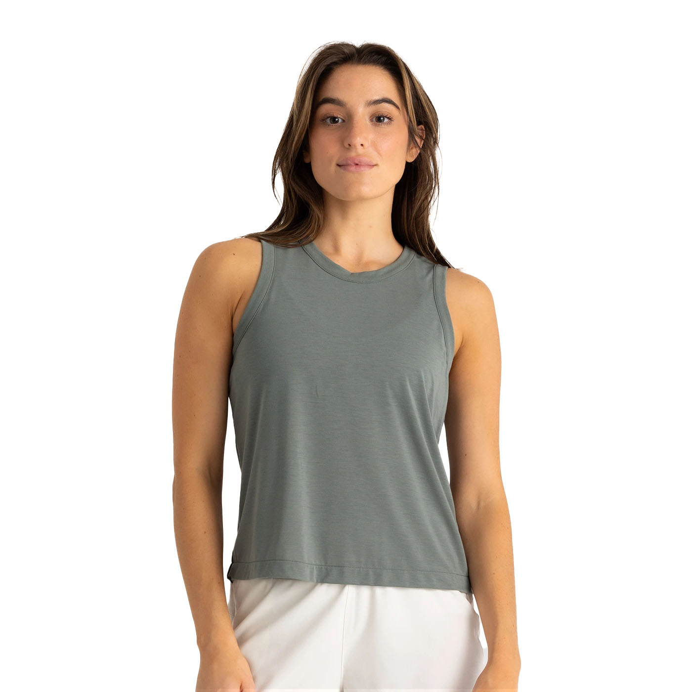 Free Fly Women's Elevate Lightweight Tank 2024 AGAVE GREEN