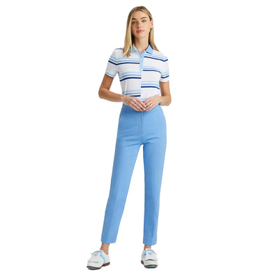 G/Fore Women's Offset Gradient Stripe Tech Jersey Polo 2024 