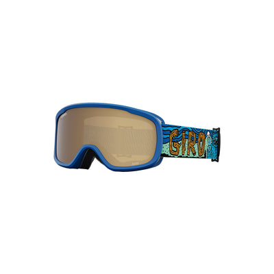 Giro Junior's Buster Goggles with Amber Rose Lens 2025 BLUE SHREDDY YETI