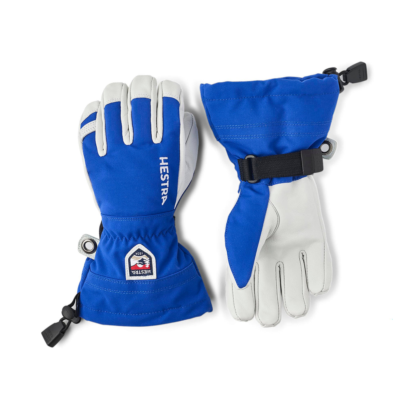 Hestra Junior's Army Leather Heli Ski Glove 2024 ROYAL BLUE
