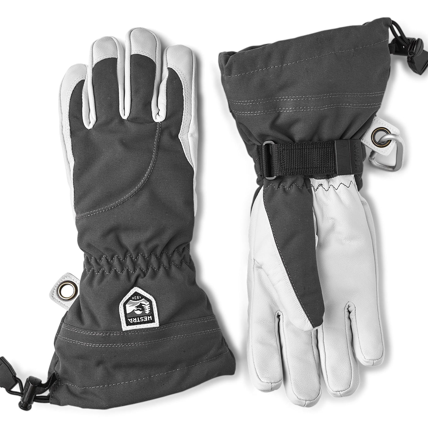 Hestra Women's Heli Glove 2024 GREY/OFF WHITE