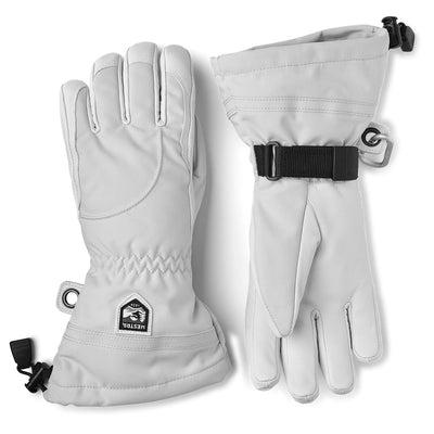 Hestra Women's Heli Glove 2024 PALE GREY/OFF WHITE
