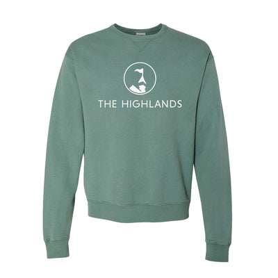 The Highlands Comfort Wash Crew Sweatshirt 2024 CYPRESS