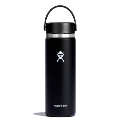 Hydro Flask 20oz Wide Mouth Bottle with Flex Cap 2024 BLACK