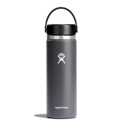 Hydro Flask 20oz Wide Mouth Bottle with Flex Cap 2024 STONE