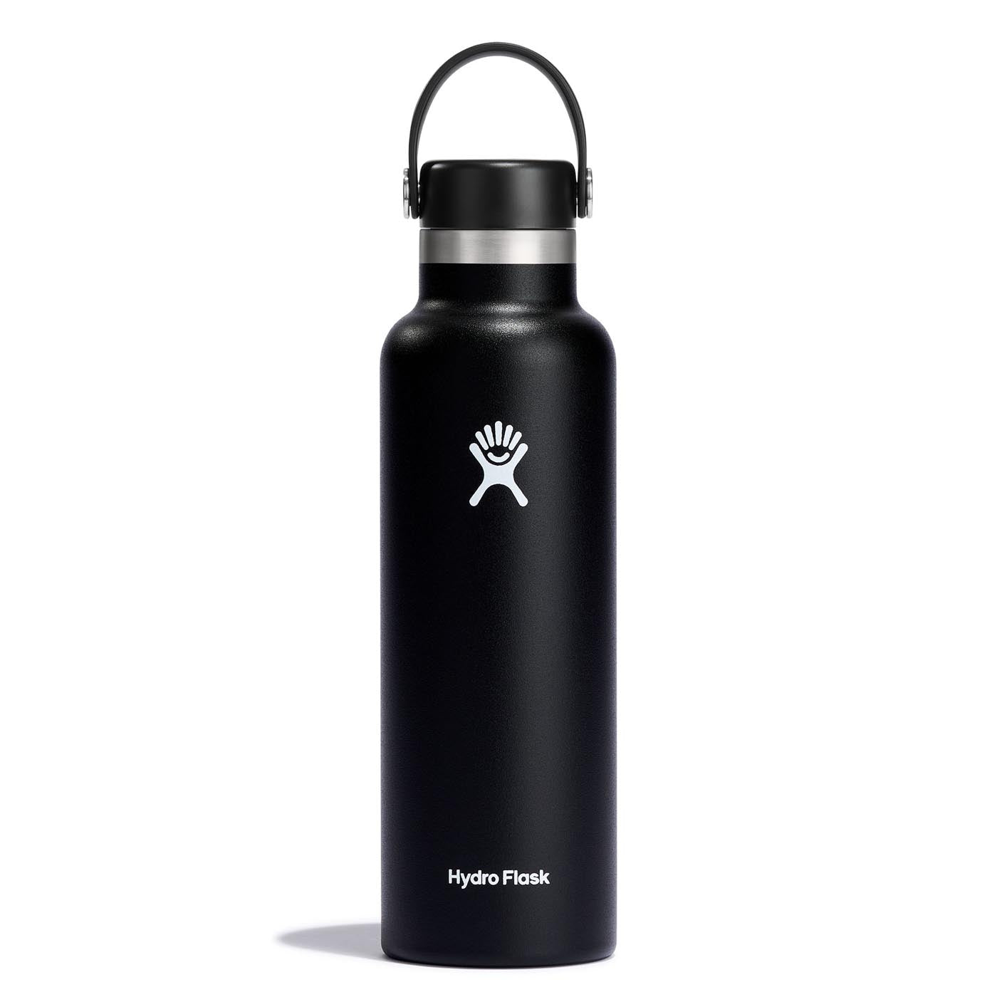 Hydro Flask 21oz Standard Mouth Bottle with Flex Cap 2024 BLACK