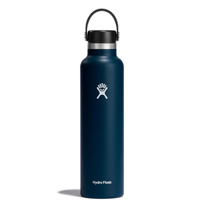 Hydro Flask 24oz Standard Mouth Bottle with Flex Cap 2024 INDIGO