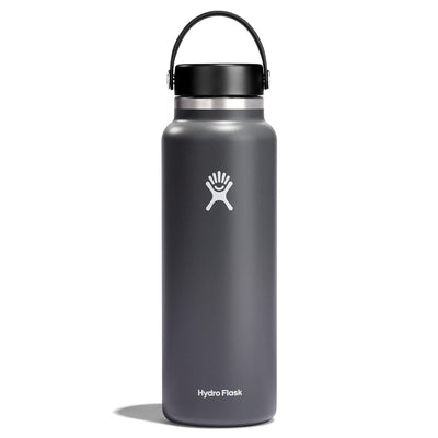 Hydro Flask 40oz Wide Mouth Bottle with Flex Cap 2024 STONE