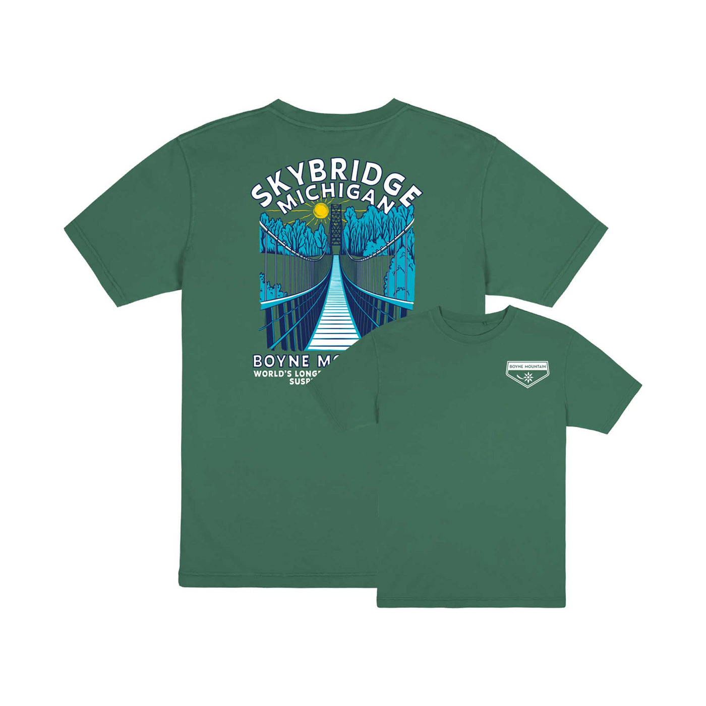 Boyne Mountain Journey Garment Dyed Short Sleeve Tee 2024 JADE