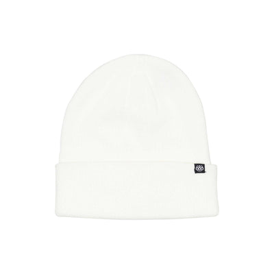 686 Men's Standard Roll Up Beanie 2024 WHITE