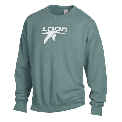 Loon Mountain Comfort Wash Crew Sweatshirt CYPRESS