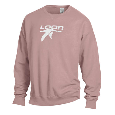 Loon Mountain Comfort Wash Crew Sweatshirt MAUVE