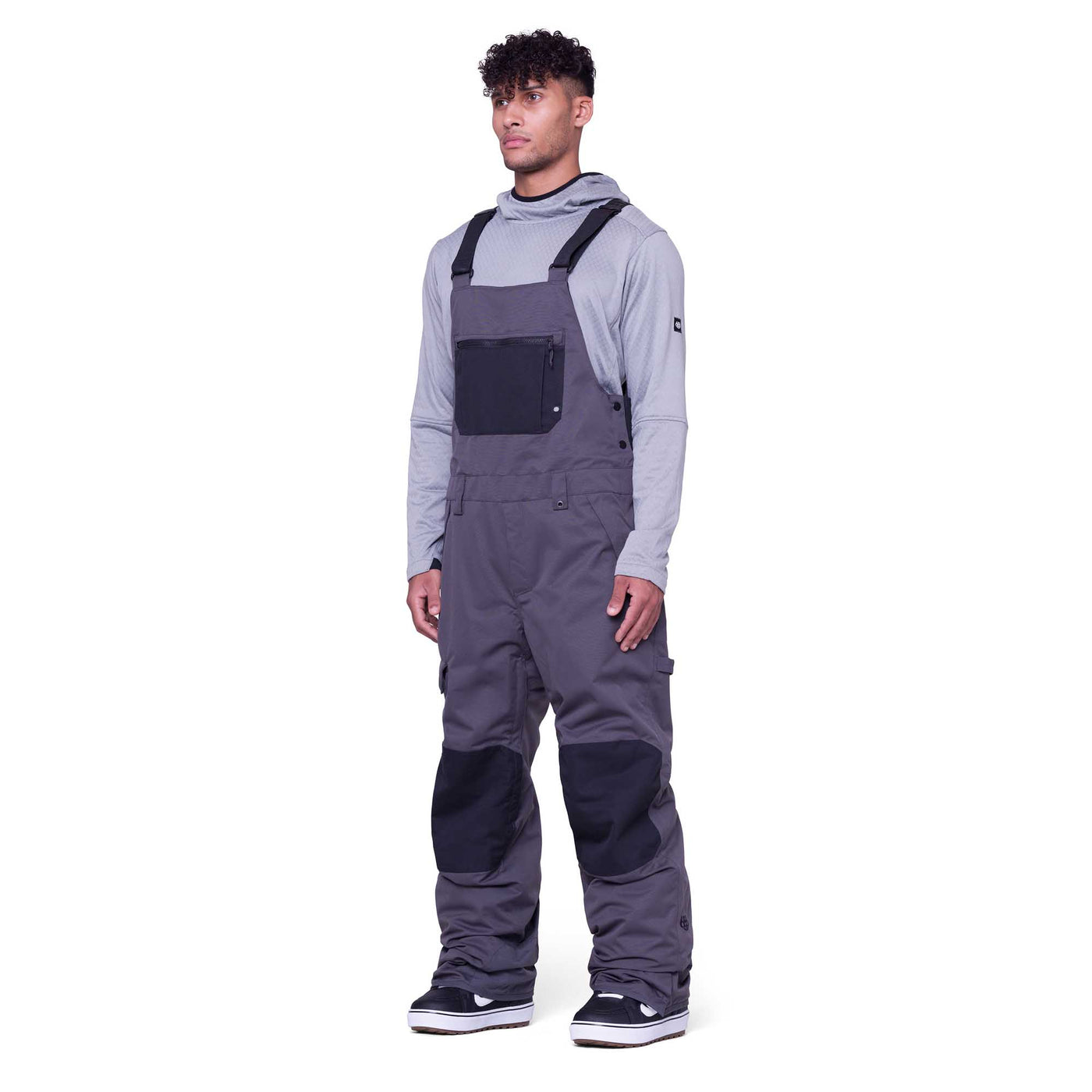 686 Men's Hot Lap Insulated Bib 2024 CHARCOAL COLORBLOCK