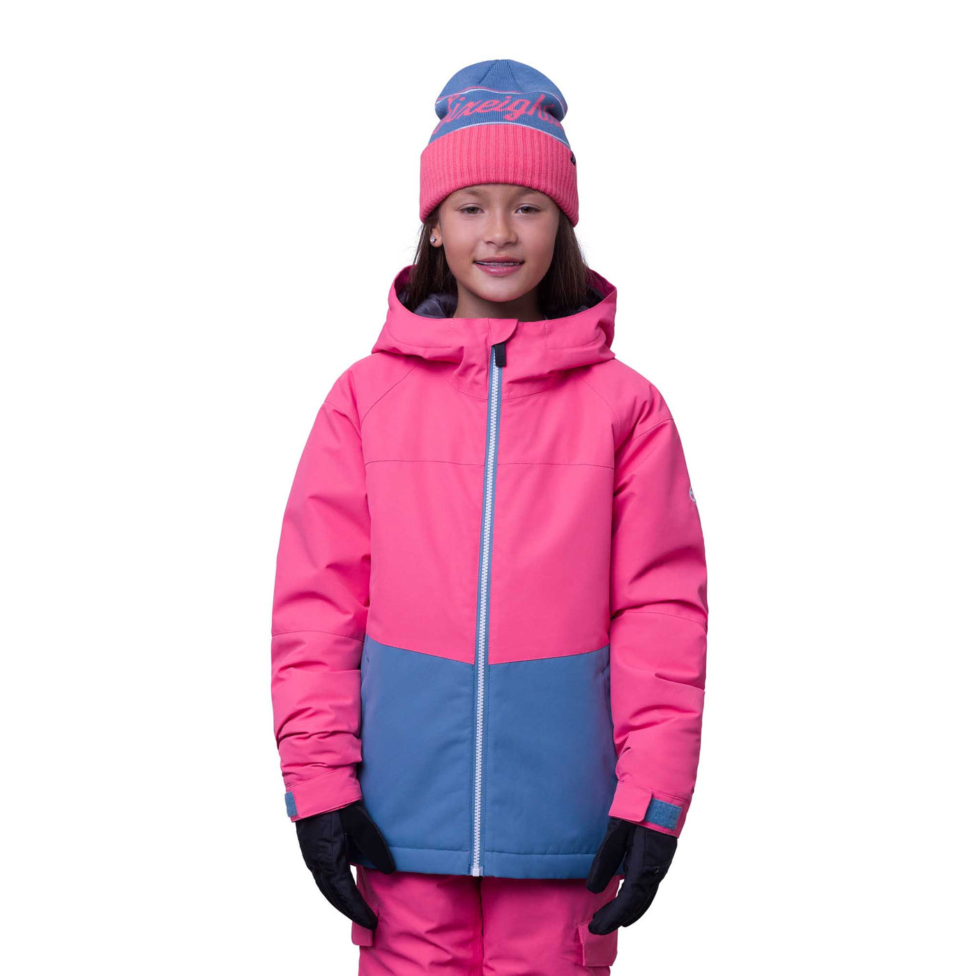 686 Junior's Athena Insulated Jacket 2024 GUAVA COLORBLOCK