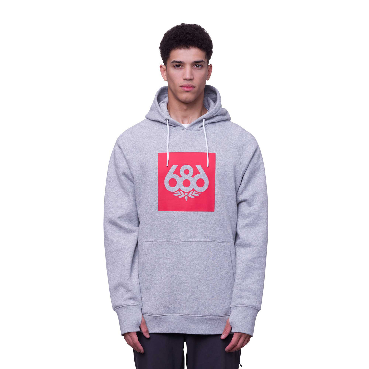 686 Men's Knockout Pullover Hoody 2024 HEATHER GREY