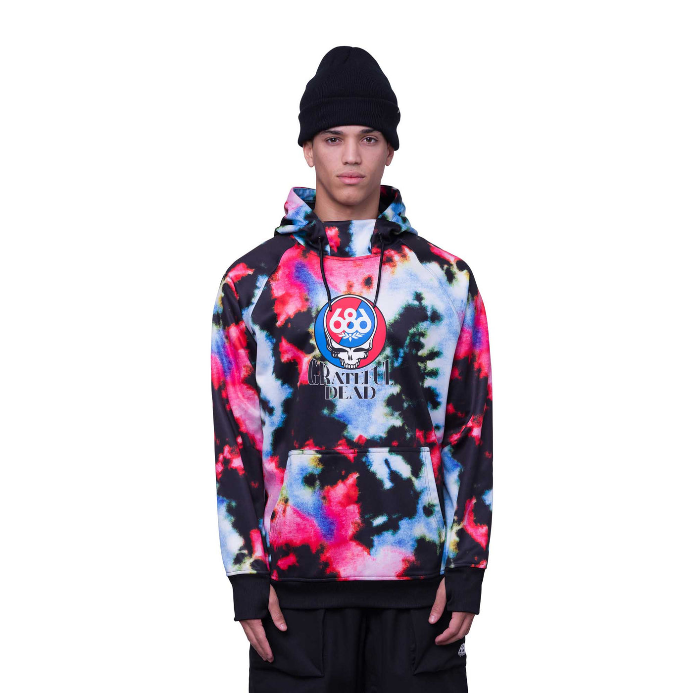 686 Men's Bonded Fleece Pullover Hoody 2024 GRATEFUL DEAD NEBULA TIE DYE