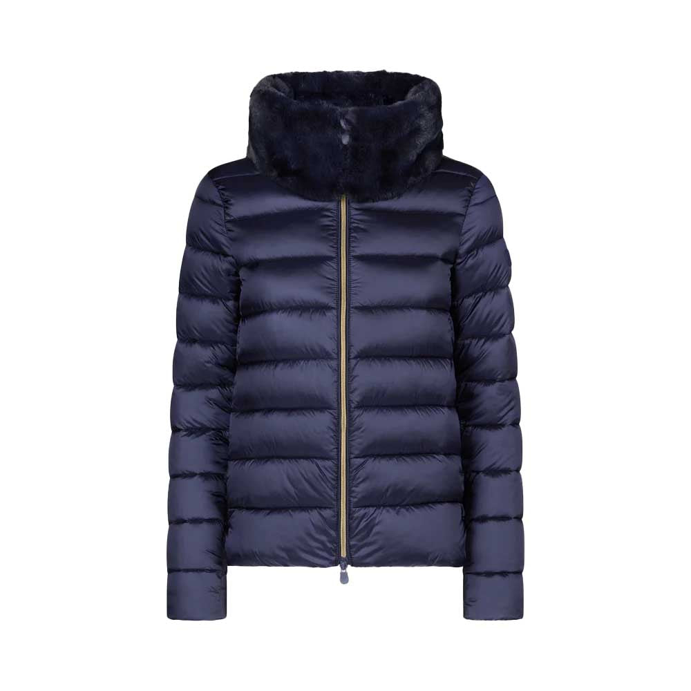 Save The Duck Women's Mei Puffer Jacket 2024 BLUE BLACK