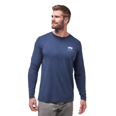 TravisMathew Men's Prehistoric Long Sleeve Tee 2024 TOTAL ECLIPSE