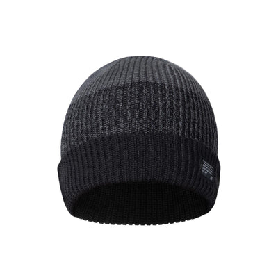 TravisMathew Men's Prevailing Winds Beanie 2024 HEATHER BLACK