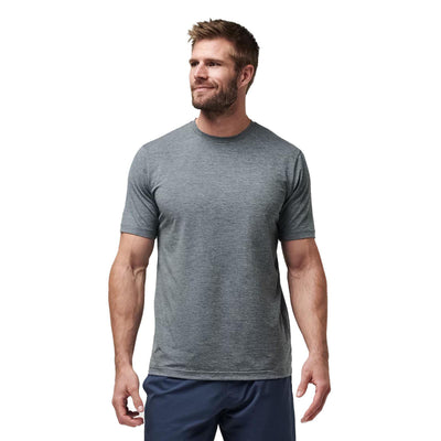 TravisMathew Men's Scenic Vista Active Tee 2024 HEATHER GREY