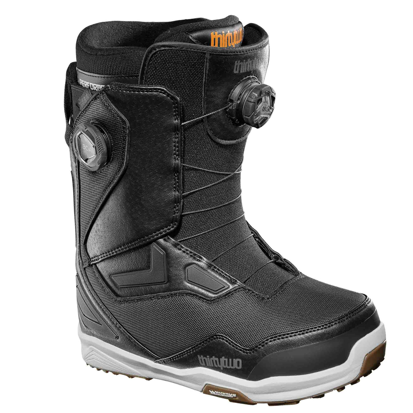 ThirtyTwo Men's TM-2 Double BOA® Snowboard Boots 2025 BLACK/WHITE/GUM