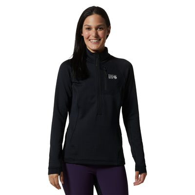 Mountain Hardwear Women's Polartec® Power Grid Half Zip Jacket 2024 BLACK