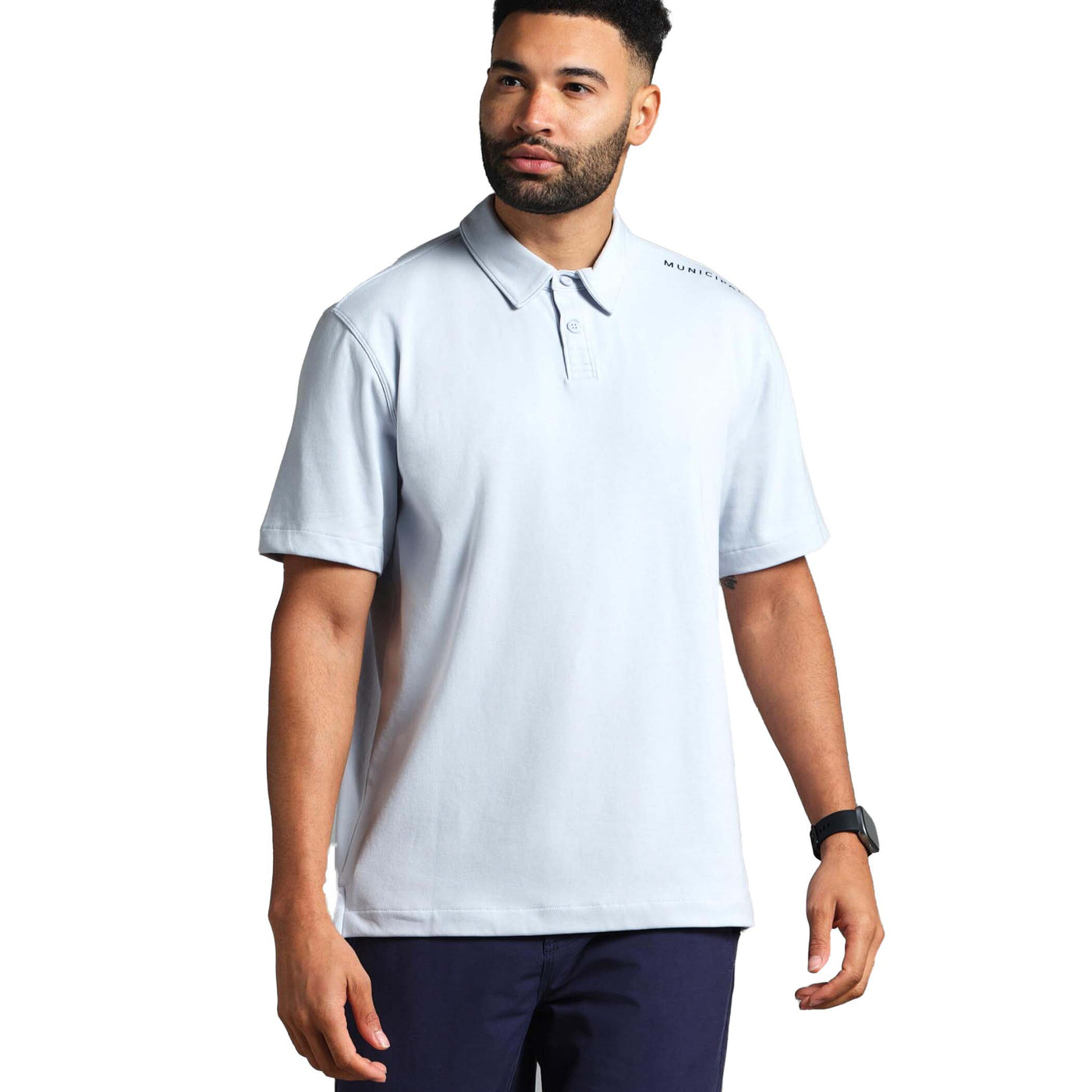 MUNICIPAL Apparel Co Men's Sportcross Polo ICE ICE