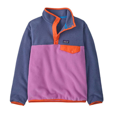 Patagonia Junior's Lightweight Synchilla® Snap-T® Fleece Pullover 2025 BKPL BRISK PURPLE
