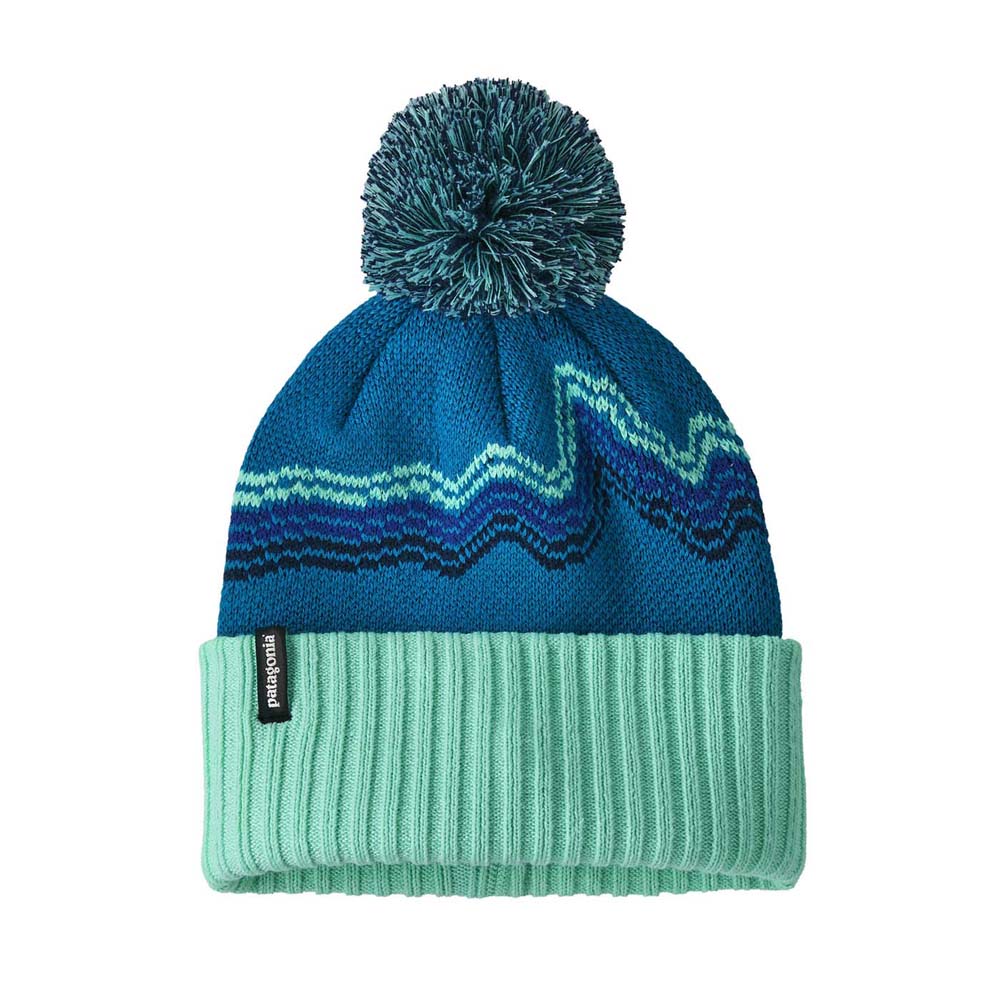 Patagonia Junior's Powder Town Beanie 2026 REBL RIDGE RISE- BELAY BLUE