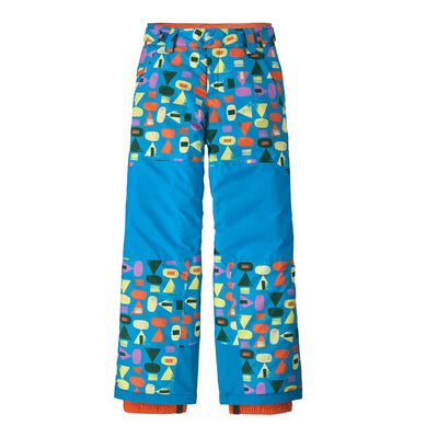 Patagonia Junior's Powder Town Snowpants 2026 FBGU FOREST BEING/UPLIFT BLUE