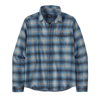 Patagonia Men's Long-Sleeved Lightweight Fjord Flannel Shirt 2025 AVANT- BLUE BIRD