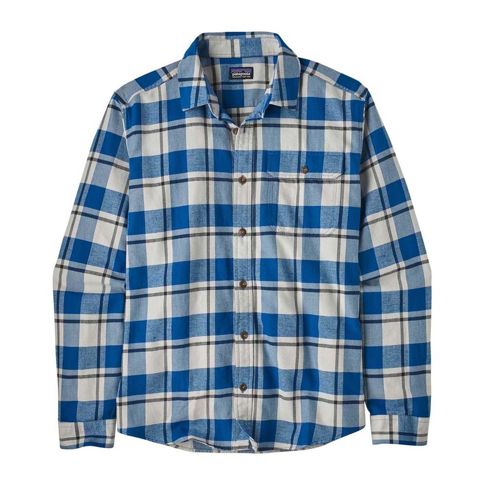 Patagonia Men's Long-Sleeved Lightweight Fjord Flannel Shirt 2025 CAPTAIN- ENDLESS BLUE