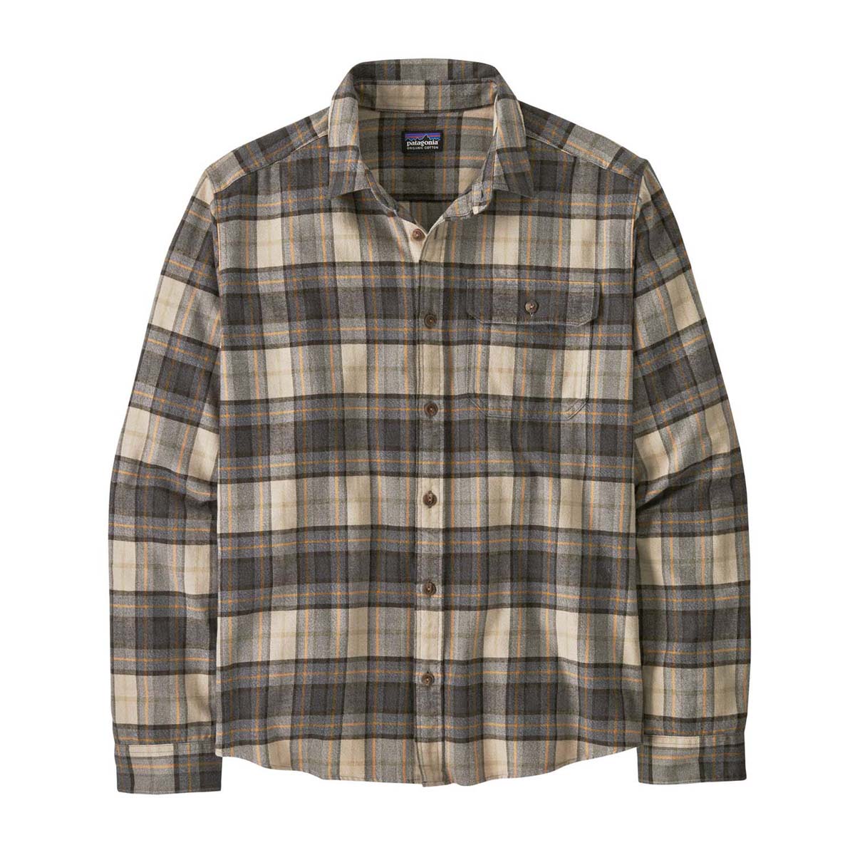 Patagonia Men's Long-Sleeved Lightweight Fjord Flannel Shirt 2025 SPOTTER FORGE GREY