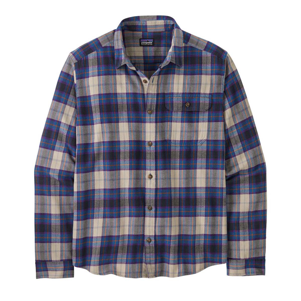 Patagonia Men's Long-Sleeved Lightweight Fjord Flannel Shirt 2025 SREL SPOTTER ENDLESS BLUE