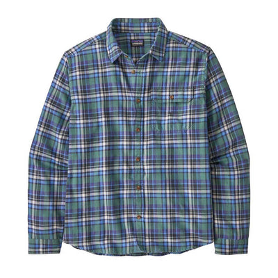 Patagonia Men's Long-Sleeved Lightweight Fjord Flannel Shirt 2025 NASM NATURE WALK: SMOLDER BLUE