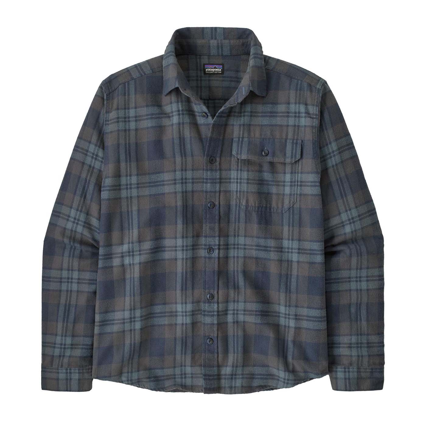 Patagonia Men's Long-Sleeved Lightweight Fjord Flannel Shirt 2025 PWSM PAW SMOLDER BLUE