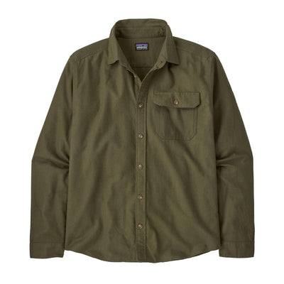 Patagonia Men's Long-Sleeved Lightweight Fjord Flannel Shirt 2025 BASIN GREEN