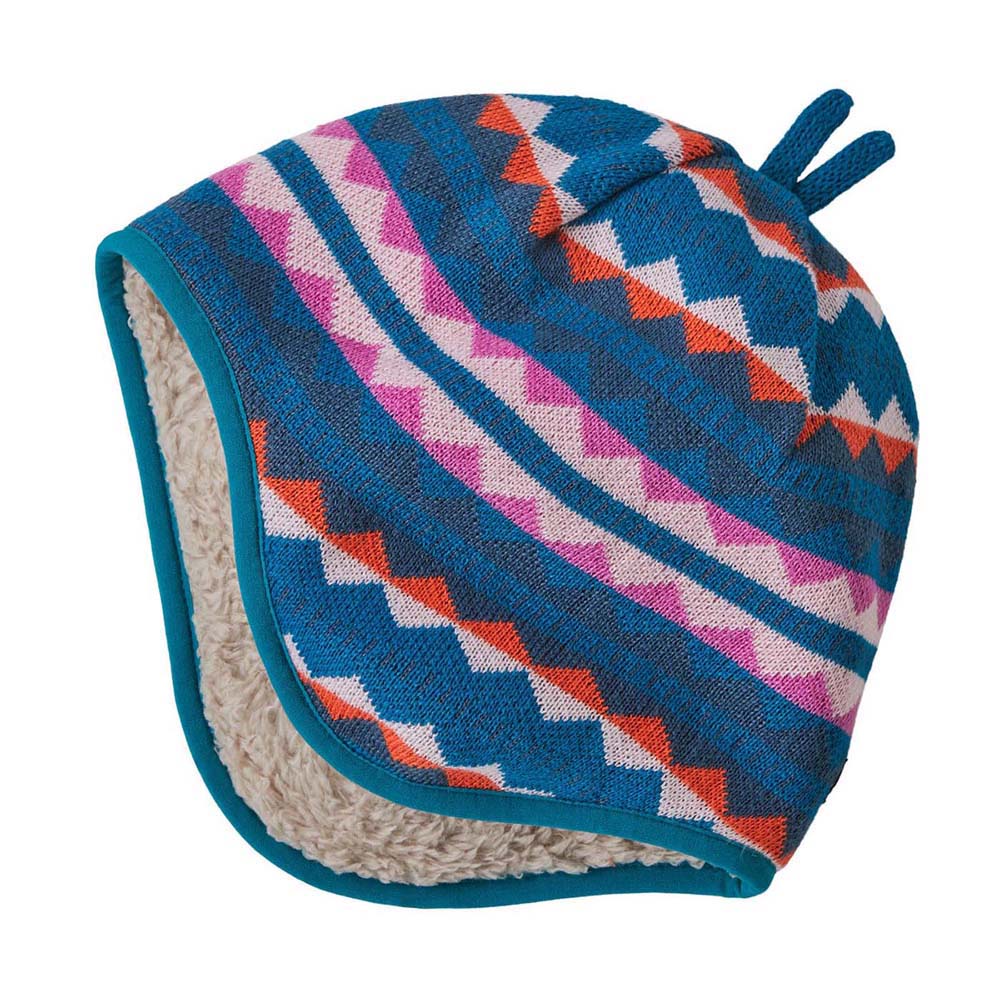 Patagonia Toddler's Reversible Beanie 2025 DMPI DIAMOND STRIPE MARBLE PINK