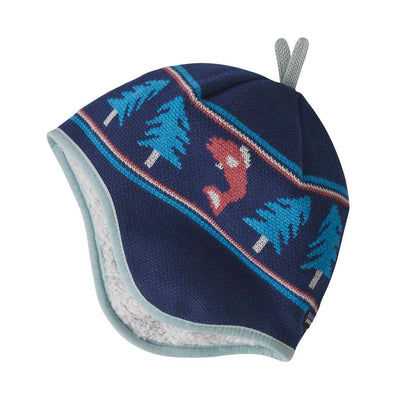 Patagonia Toddler's Reversible Beanie 2025 BFCL BEARY FUN/CLEMENT BLUE