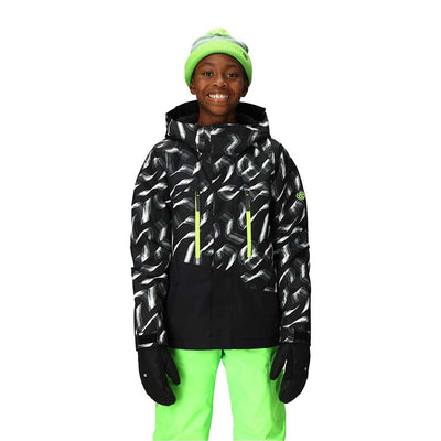 686 Boy's Geo Insulated Jacket 2026 BRSC BRUSH STOKE COLORBLOCK