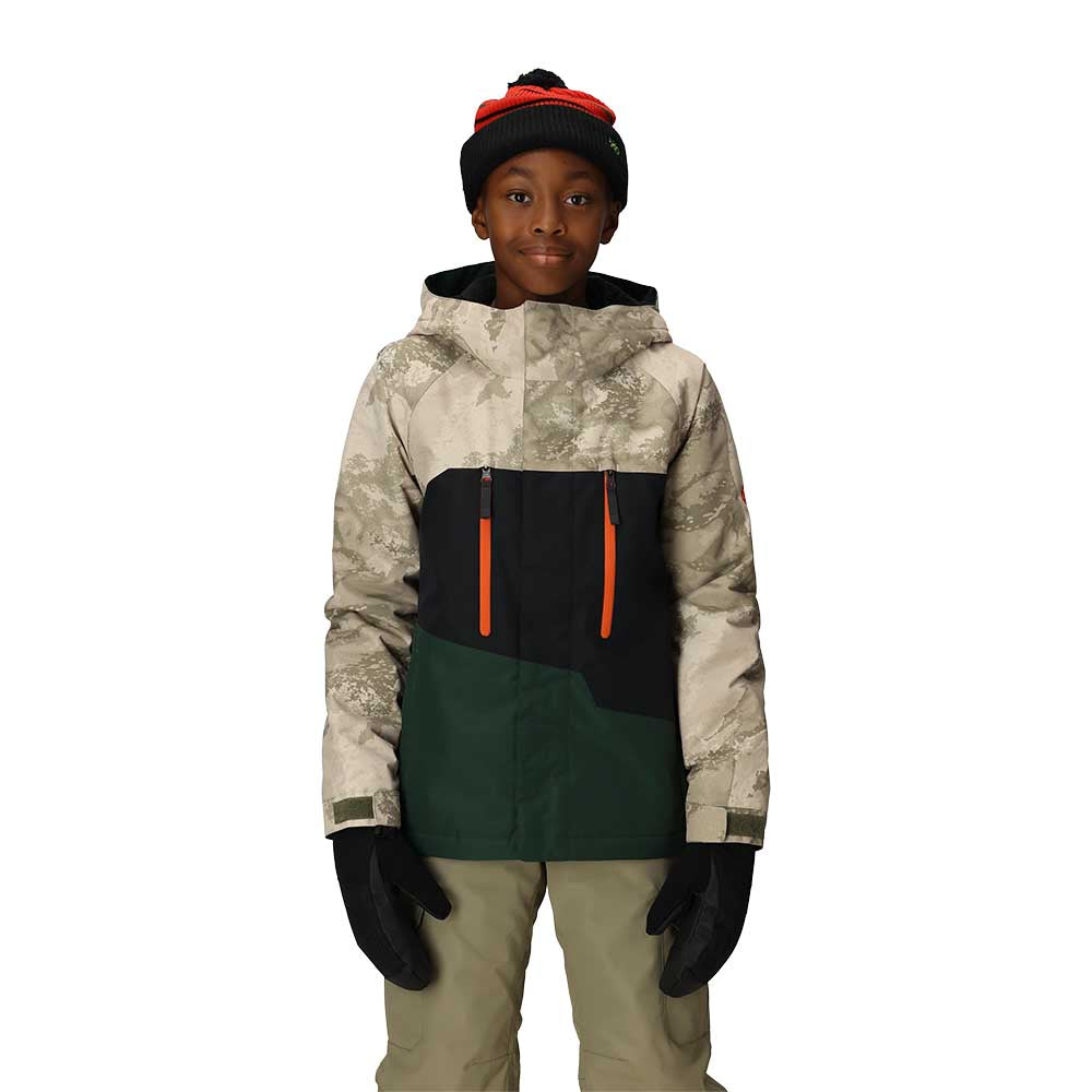 686 Boy's Geo Insulated Jacket 2026 LHCB LIMESTONE HEMISPHERE COLORBLOCK