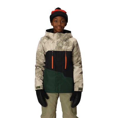 686 Boy's Geo Insulated Jacket 2026 LHCB LIMESTONE HEMISPHERE COLORBLOCK