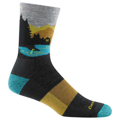 Darn Tough Men's Close Encounters Micro Crew Midweight Hiking Socks with Cushioning 2025 CHARCOAL