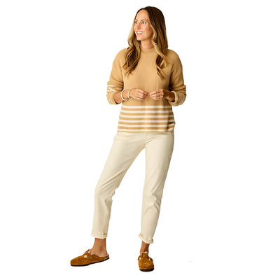 Carve Designs Women's Olivia Plush Sweater 2026 245 CAMEL STRIPE