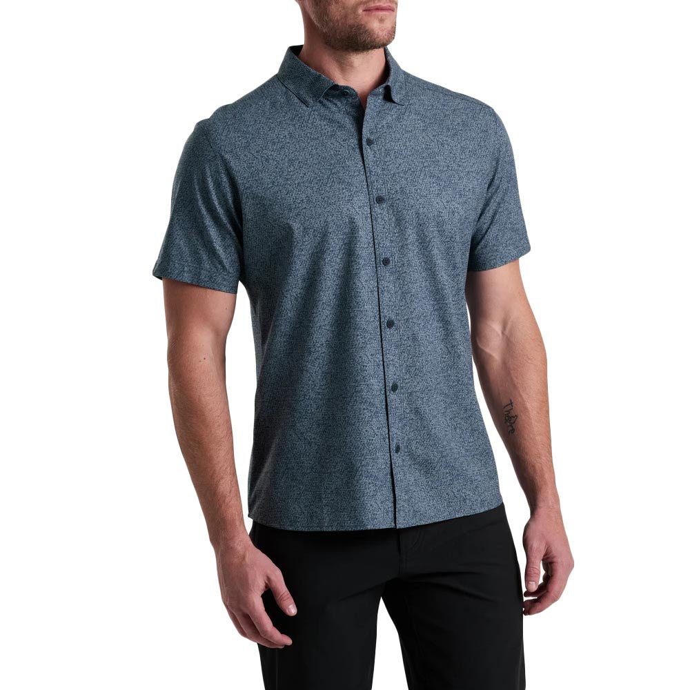 KUHL Men's KUHL Breeze Short Sleeve Shirt 2024 BLG BLUE GRAVEL